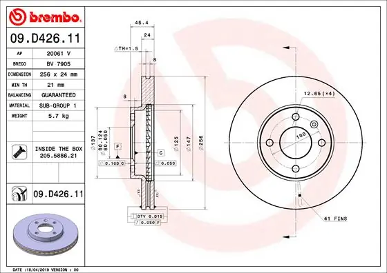09D42611 Brembo