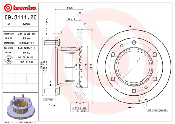 09311120 Brembo