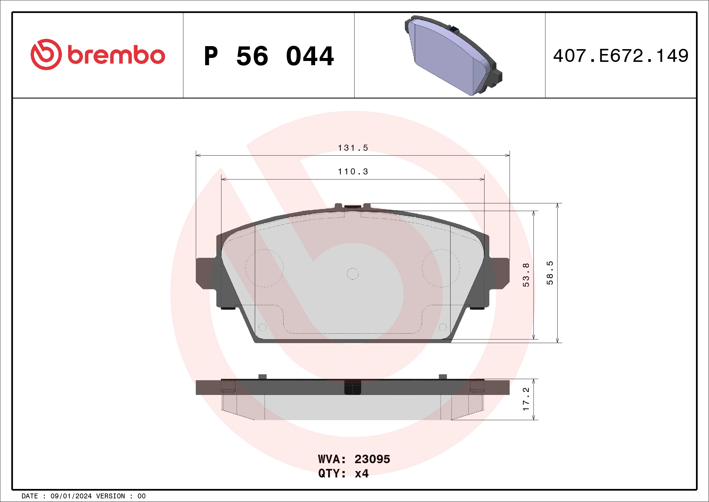 P56044 Brembo
