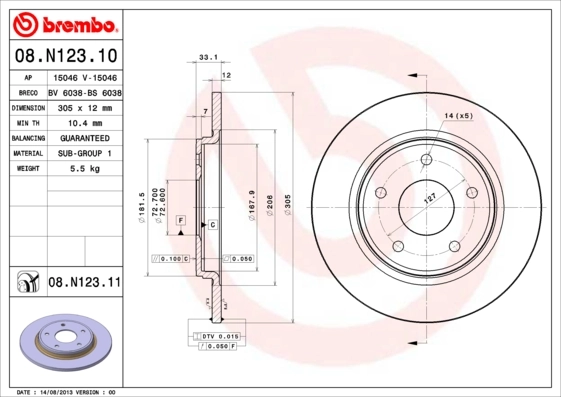 08N12310 Brembo