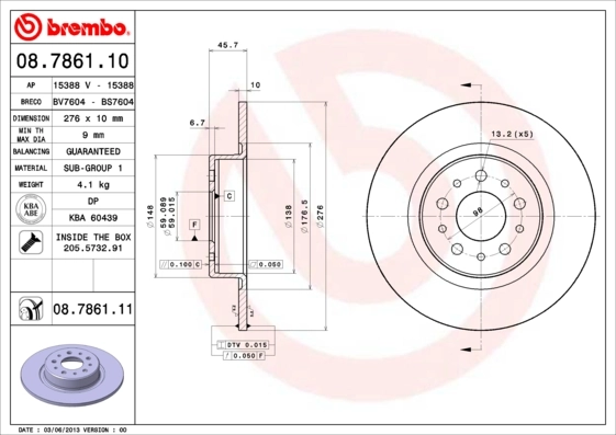 08786110 Brembo