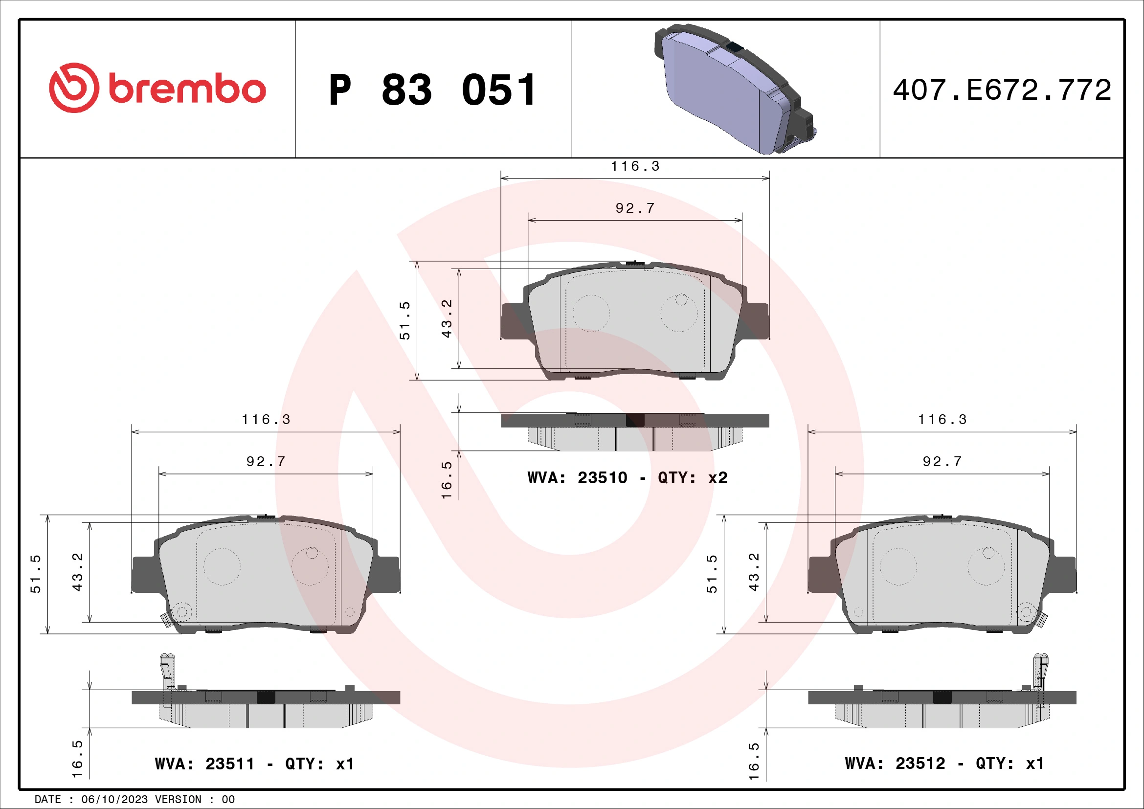 P83051 Brembo