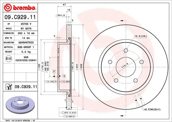09C92911 Brembo