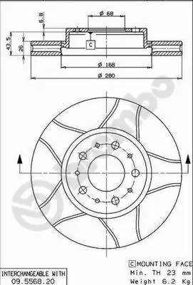 09556876 Brembo