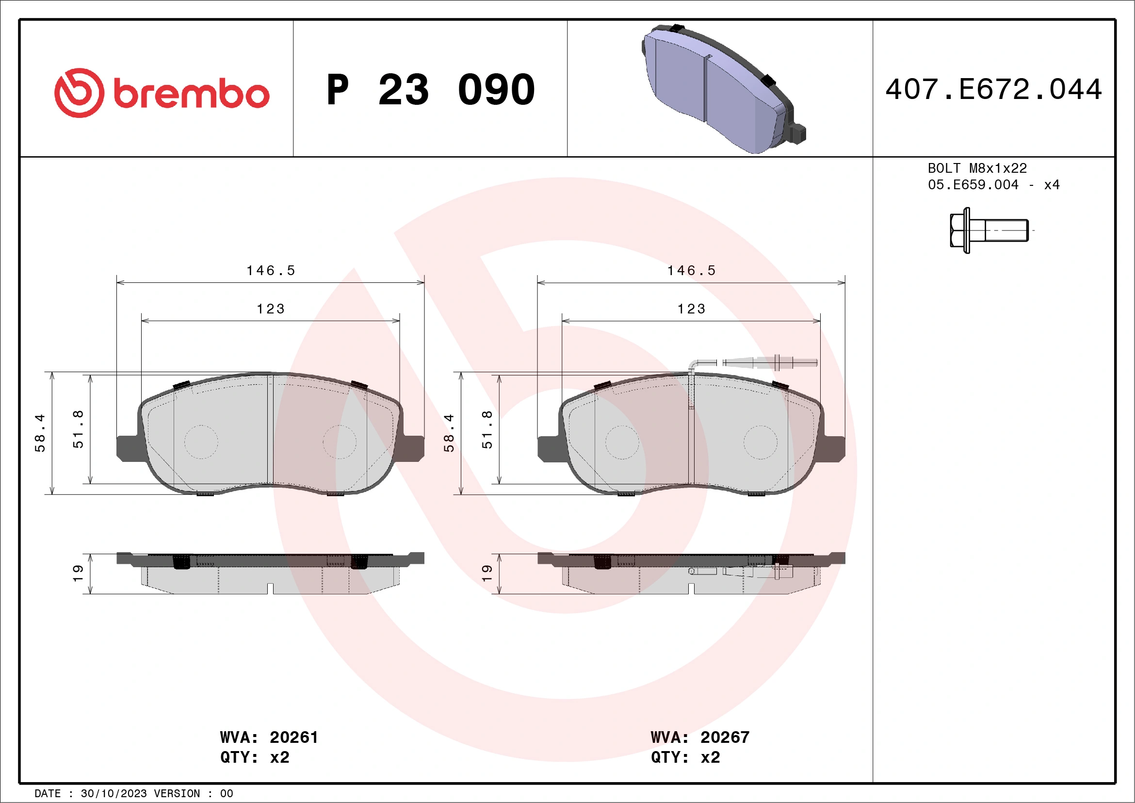 Pastillas de freno Citroen Jumpy I (U6U)