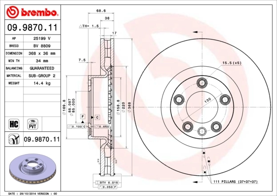 09987011 Brembo