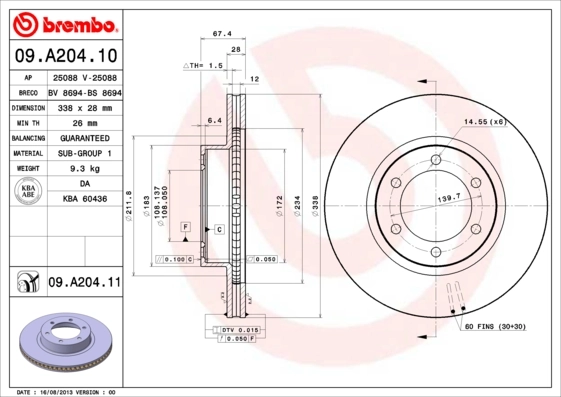09A20410 Brembo