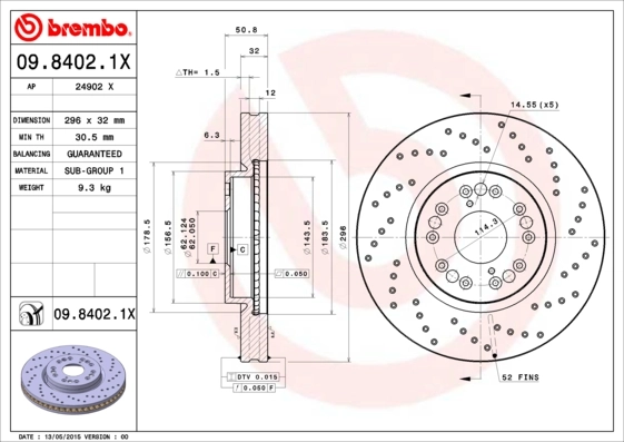 Comprar Disco de freno delantero Lexus LS  UCF30 a bajo precio
