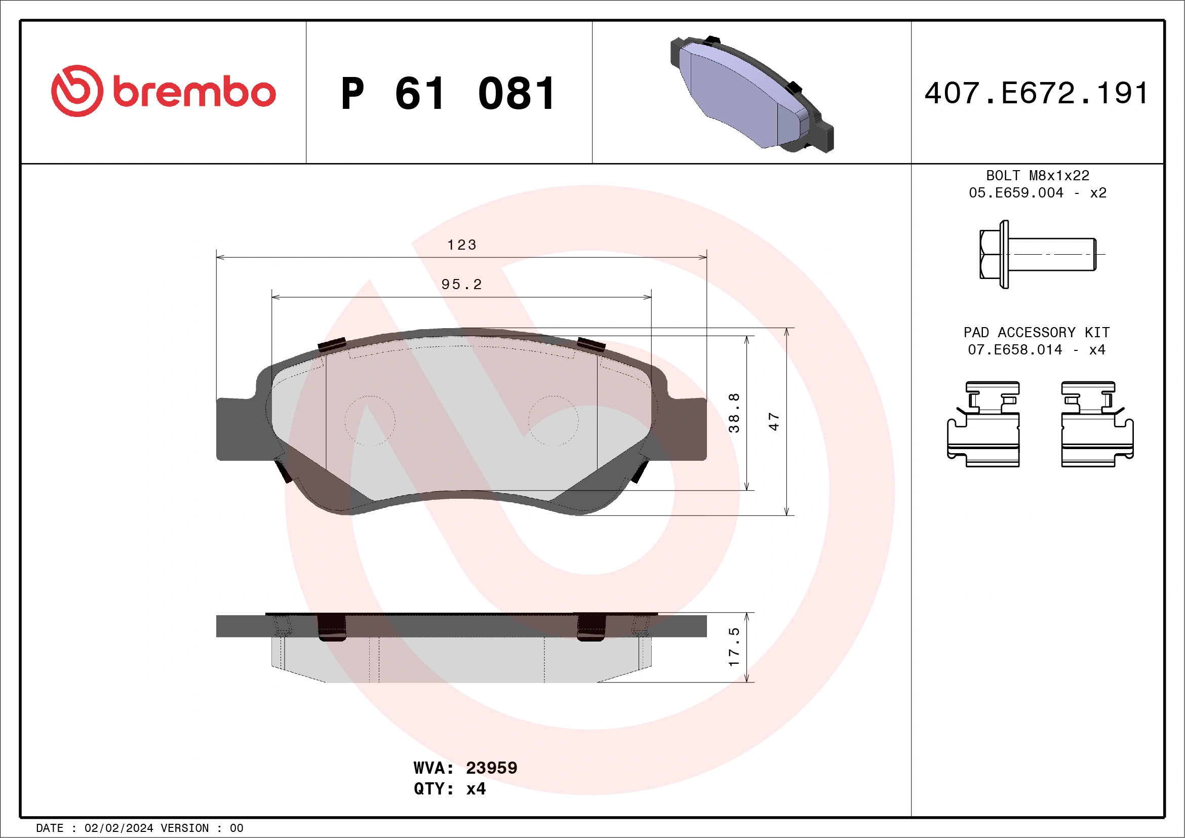 P61081 Brembo