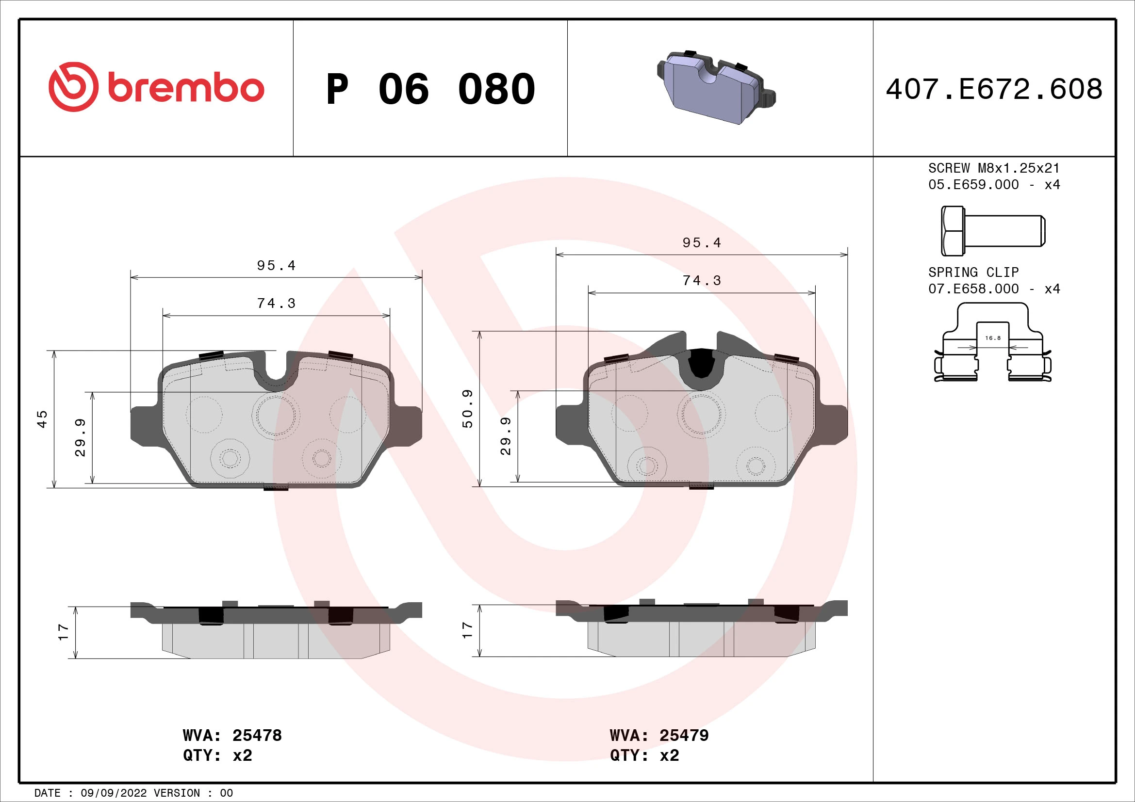 P06080 Brembo