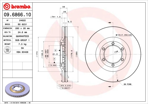 09686610 Brembo