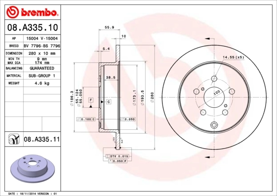 08A33510 Brembo