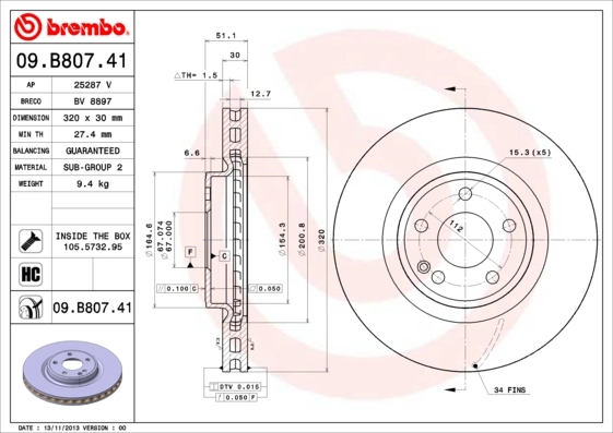 09B80741 Brembo