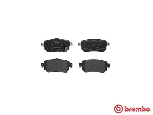 P56098 Brembo Pastillas freno traseras