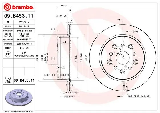 09B45311 Brembo