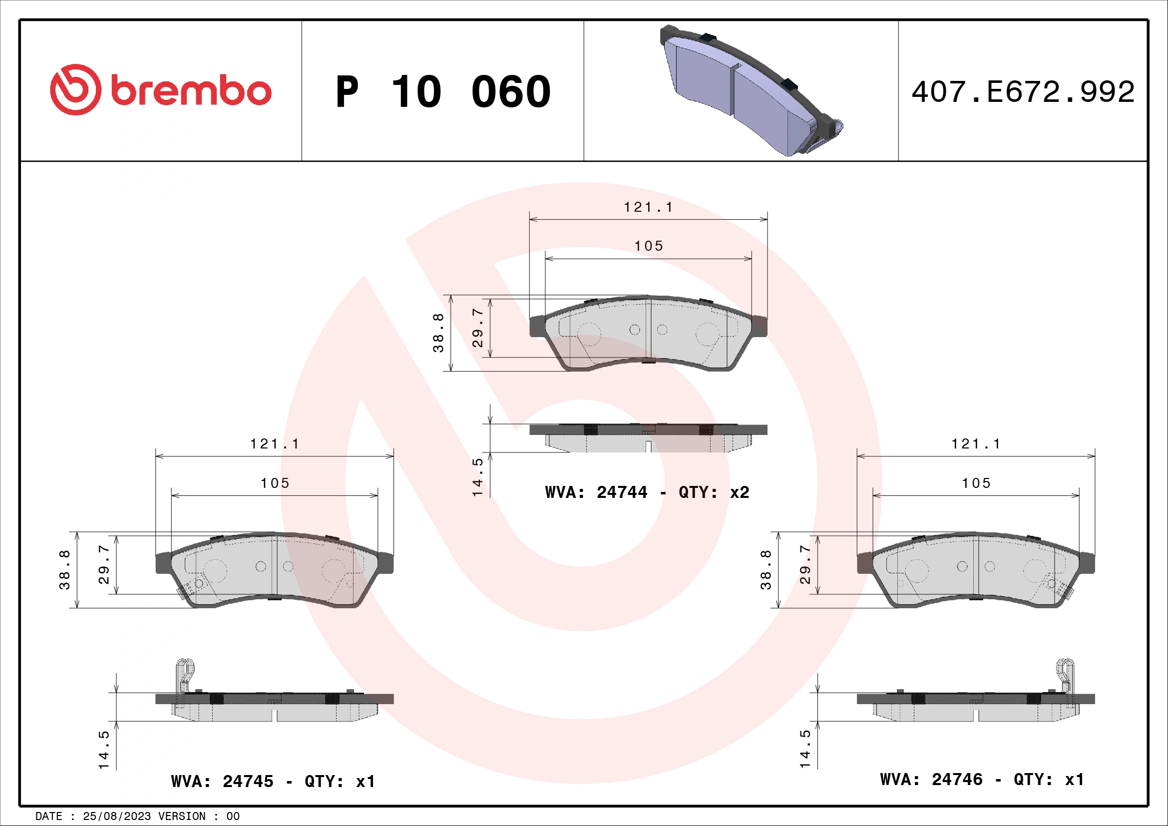 P10060 Brembo