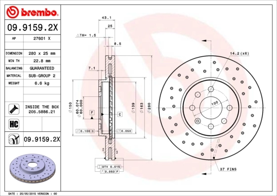 0991592X Brembo