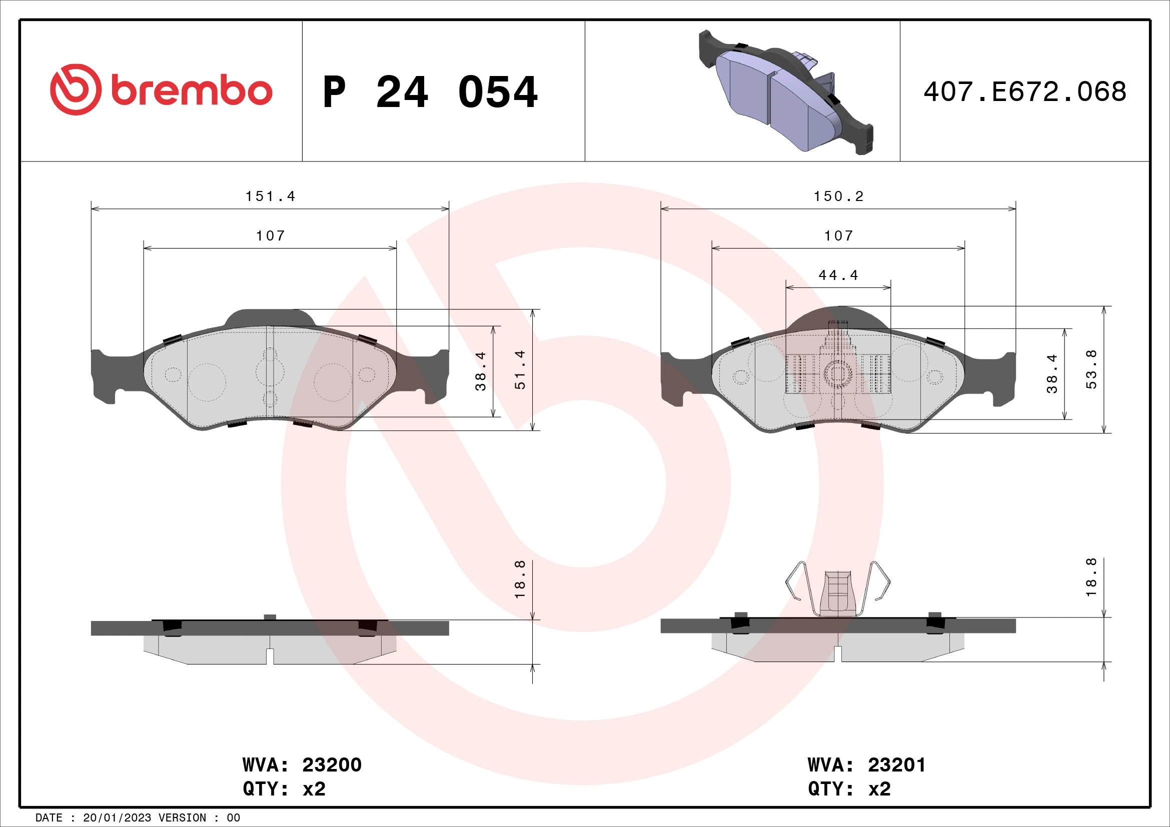 P24054 Brembo
