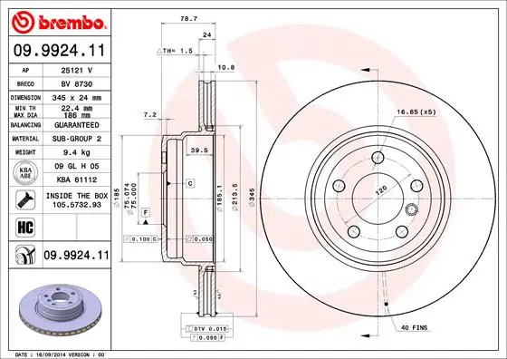 09992411 Brembo
