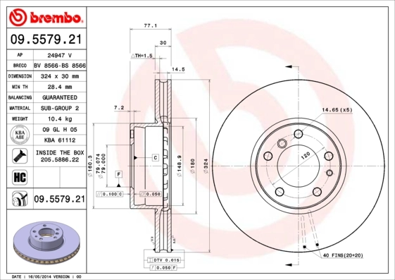 09557921 Brembo