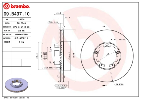 09B49710 Brembo