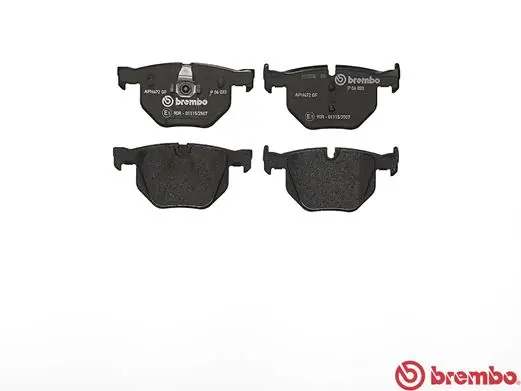 P06033 Brembo Pastillas freno traseras