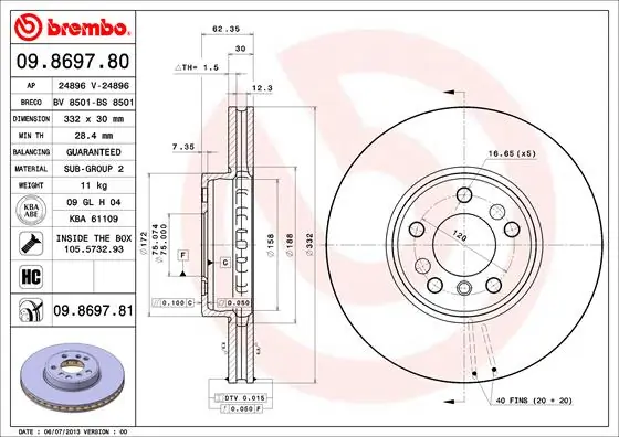 09869781 Brembo