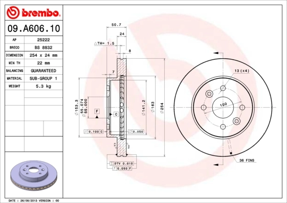09A60610 Brembo