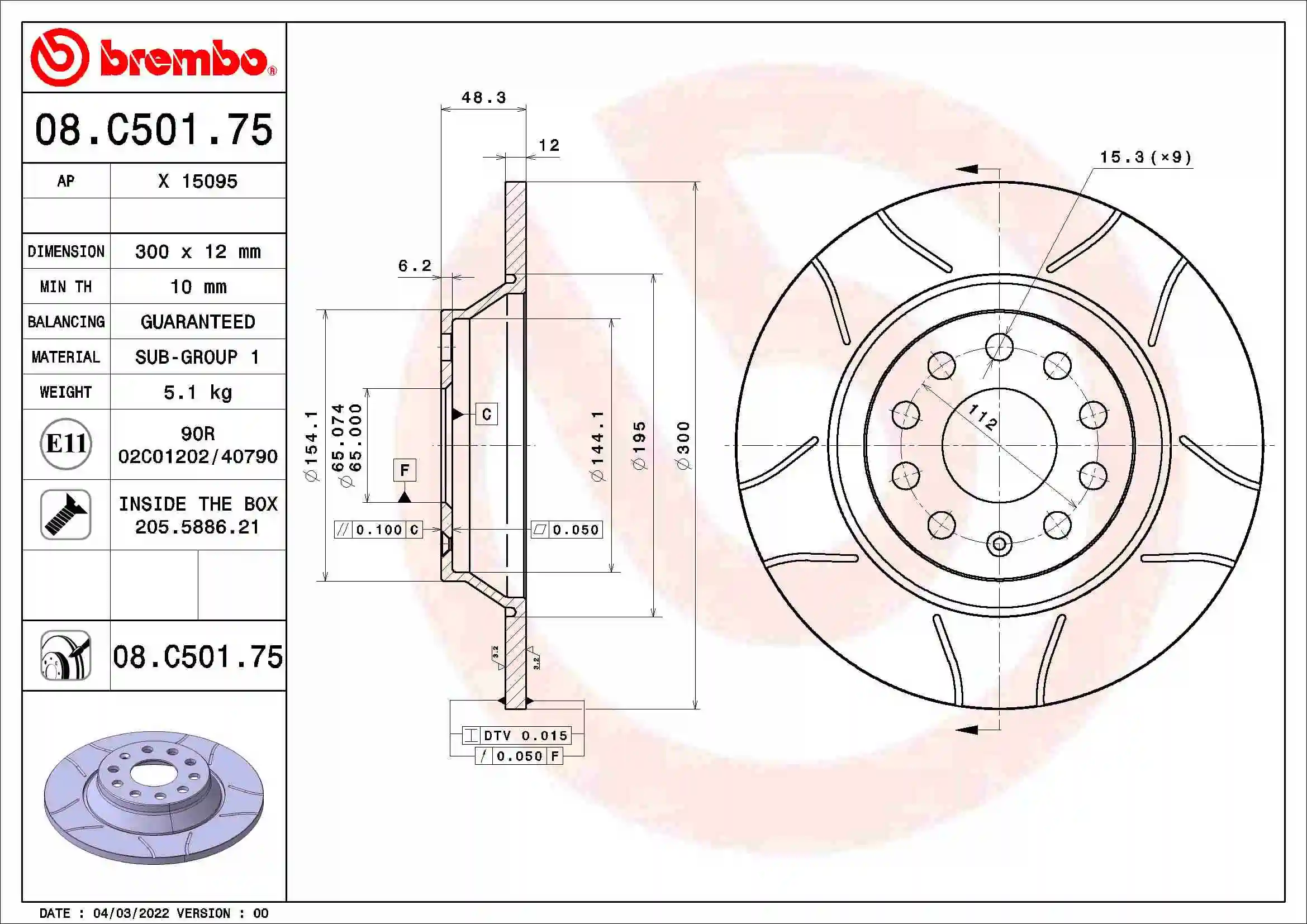 Disco de freno delantero Mitsubishi Canter VIII camión plataforma/chasis comprar en España