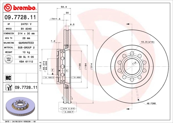 09772811 Brembo