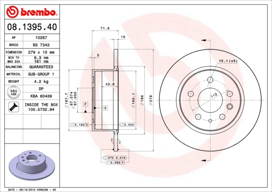 08139540 Brembo