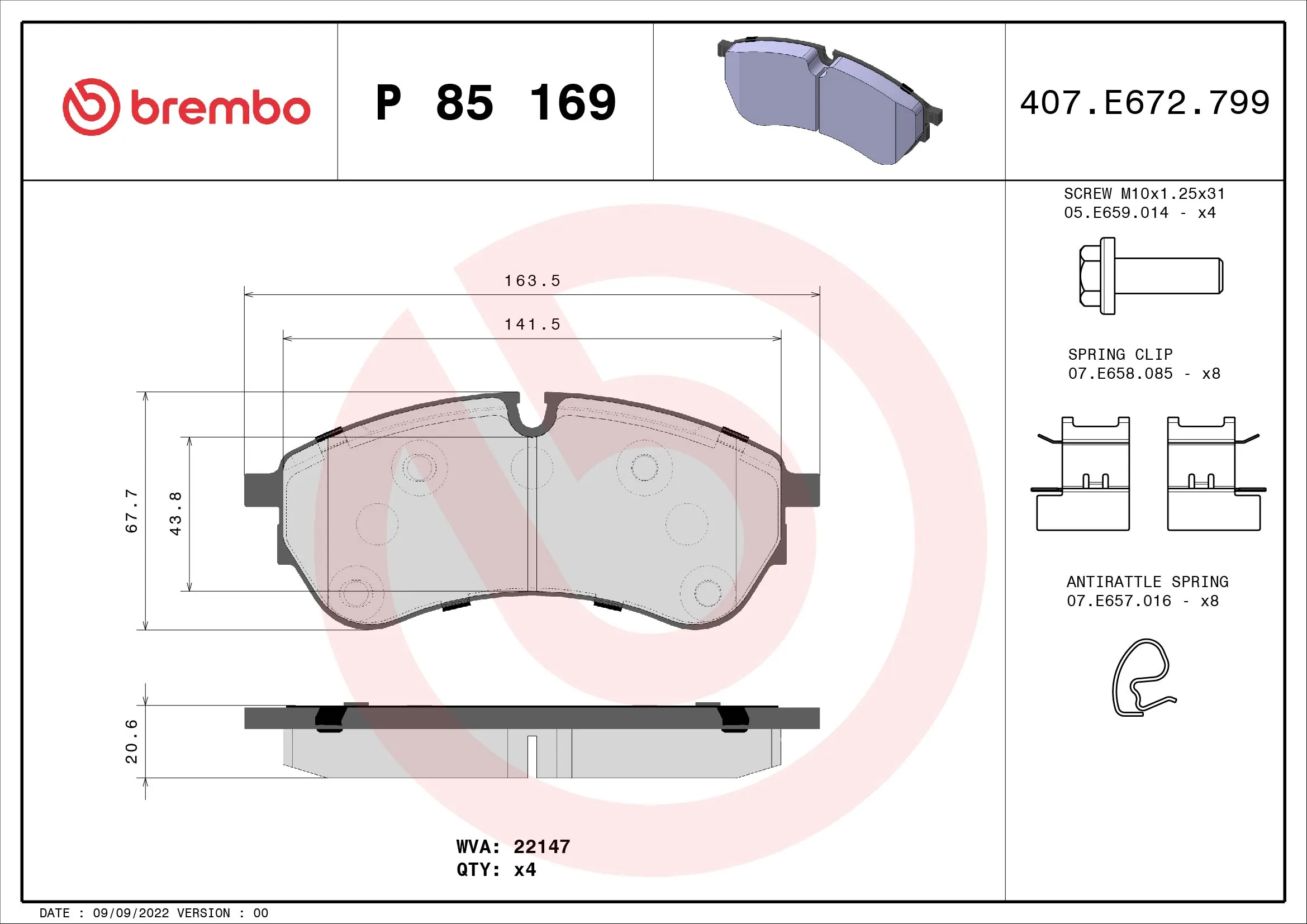 P85169 Brembo
