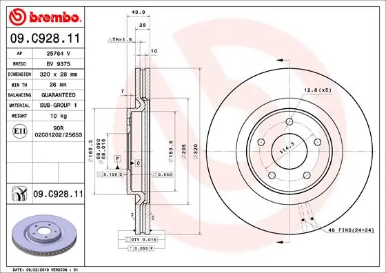 09C92811 Brembo