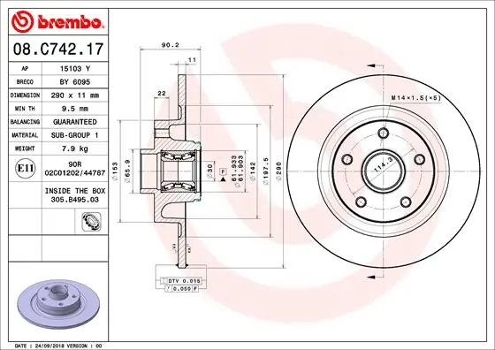 08C74217 Brembo
