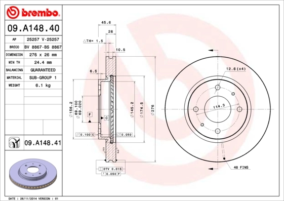 09A14841 Brembo