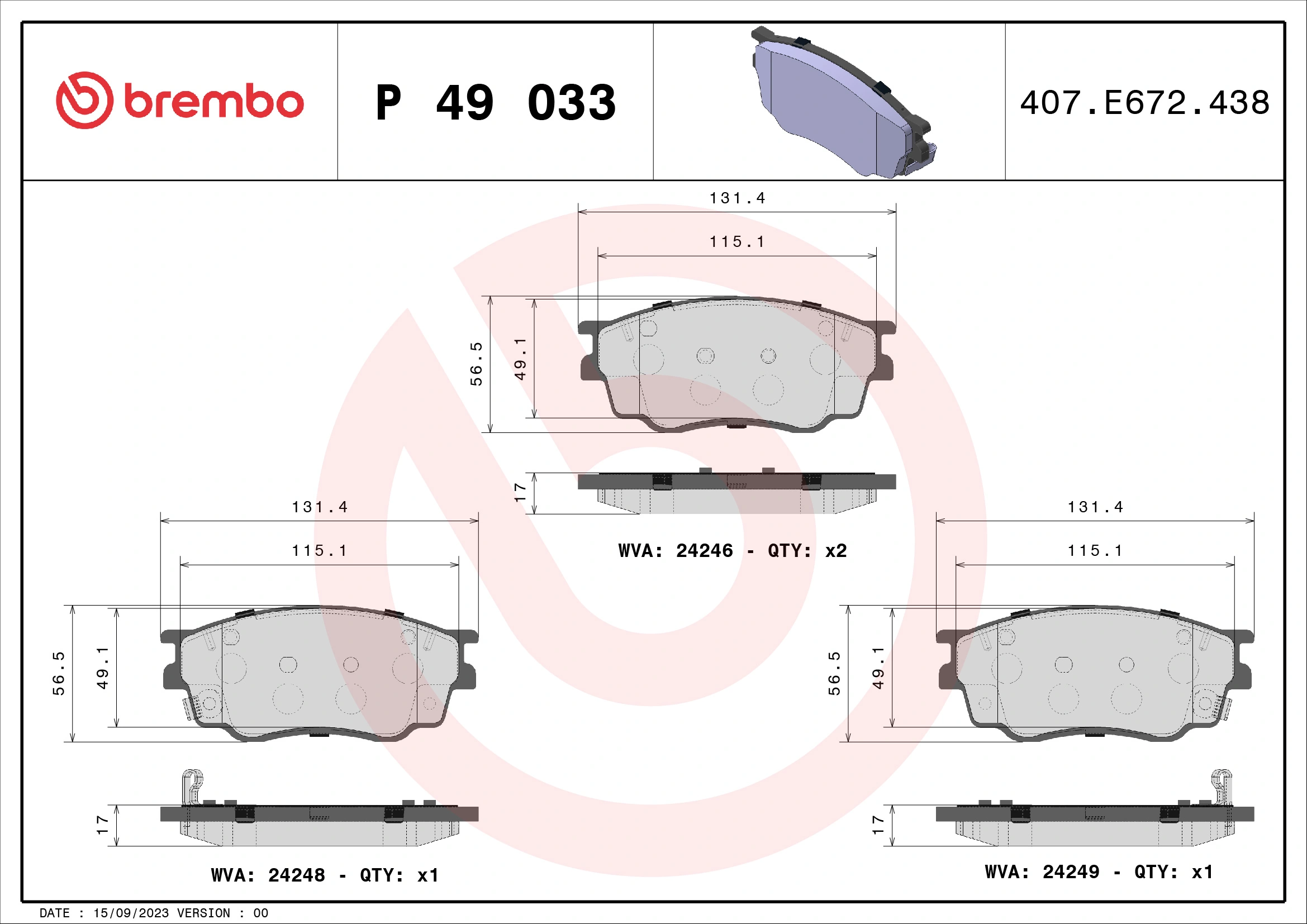 Juego de pastillas de freno Mazda 626 V hatchback comprar en España