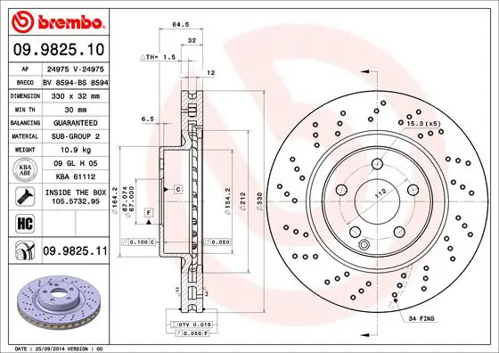 09982510 Brembo