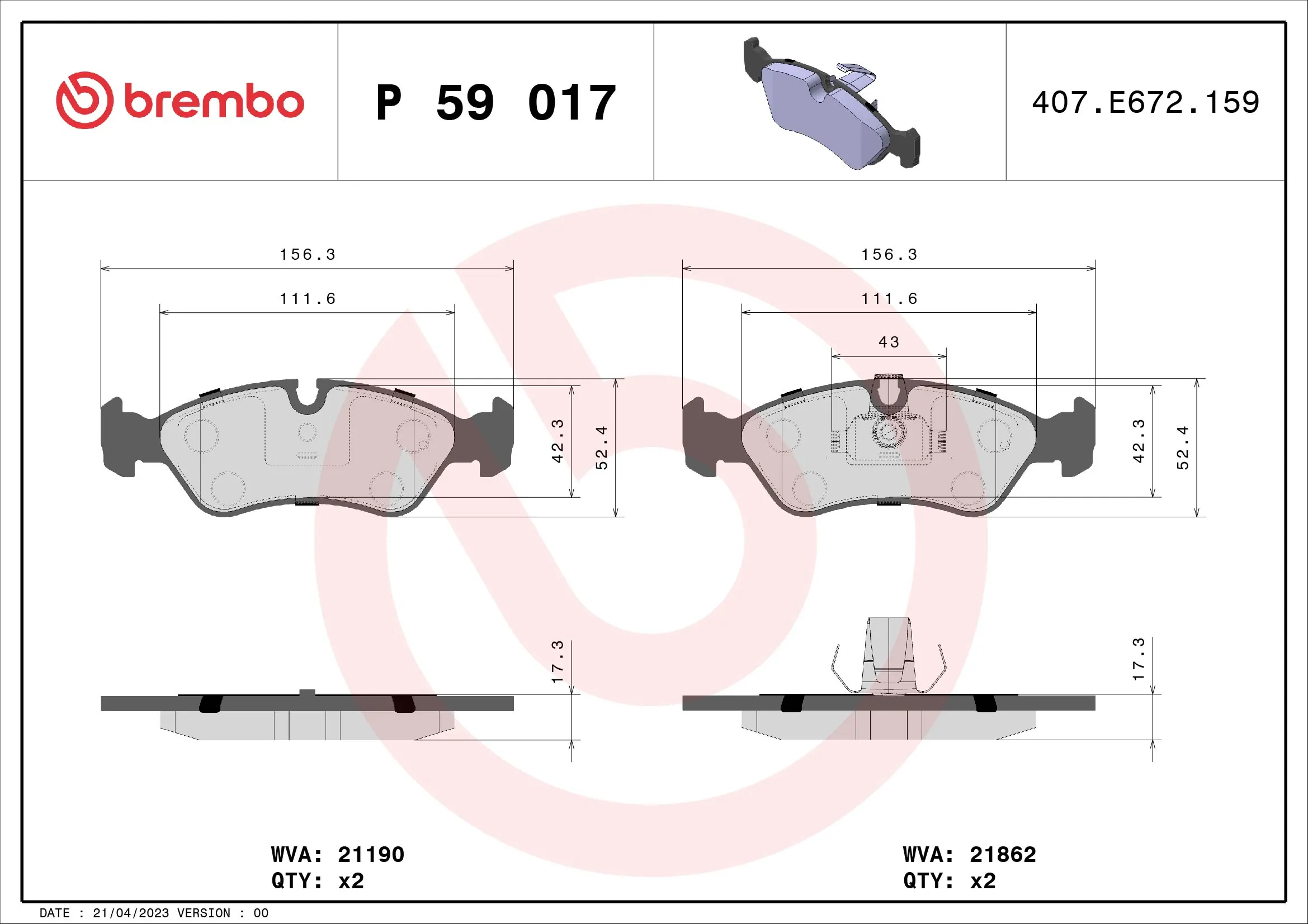 P59017 Brembo