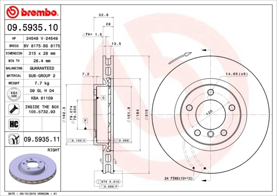 09593510 Brembo