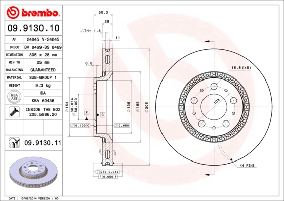 09913010 Brembo
