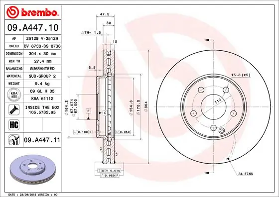 09A44710 Brembo