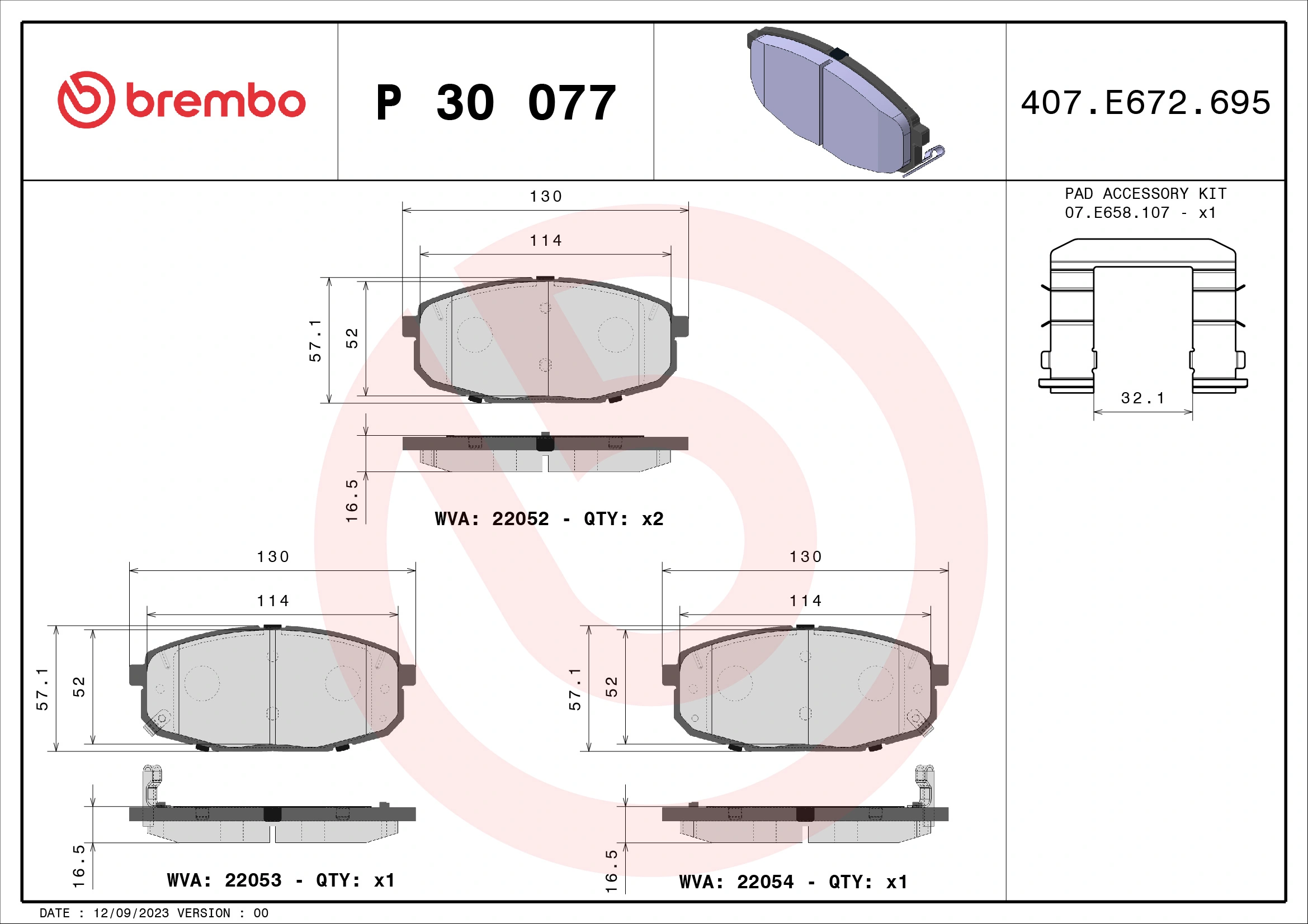 P30077 Brembo
