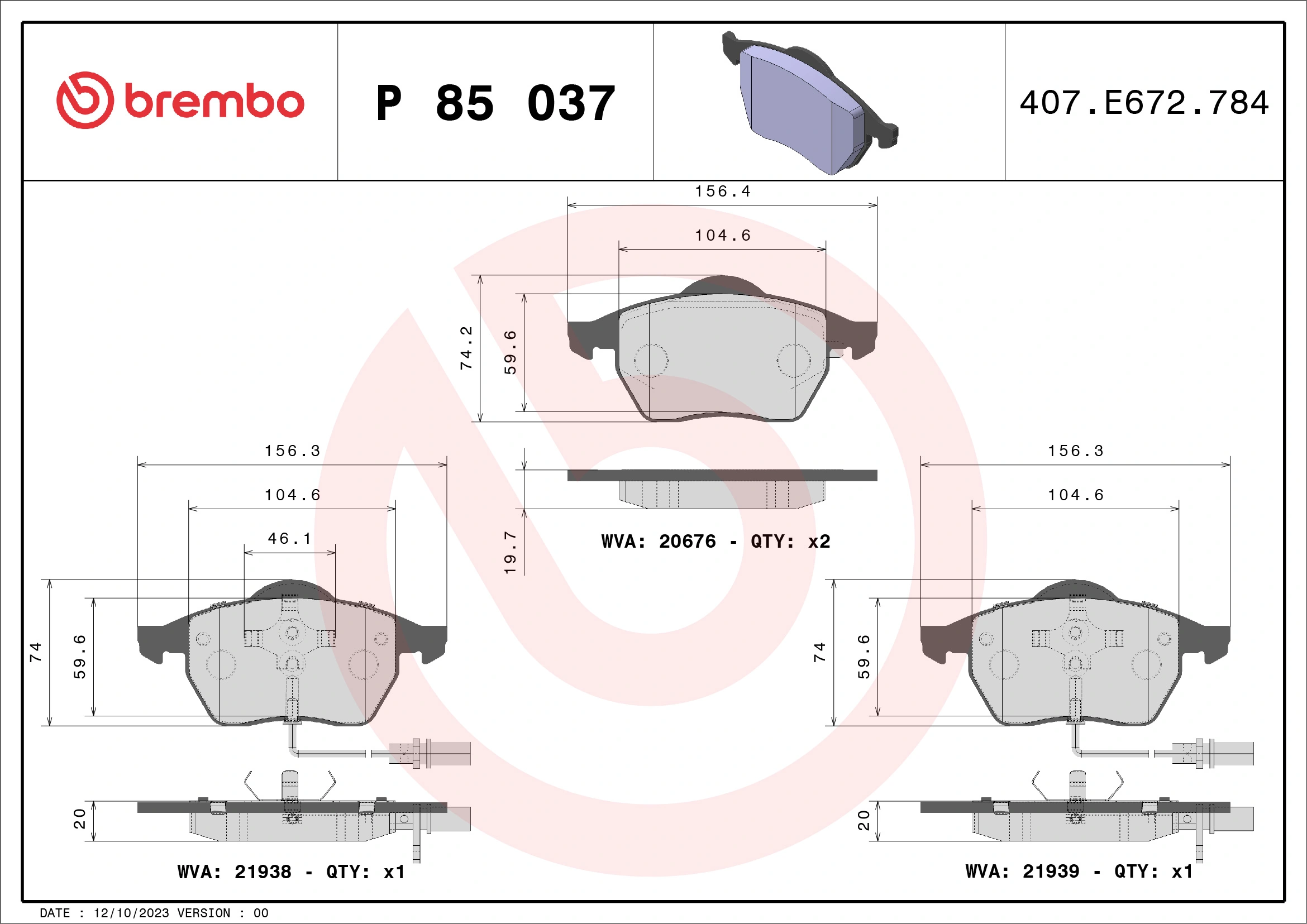 P85037 Brembo
