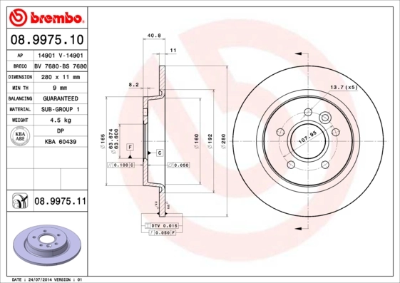 08997510 Brembo