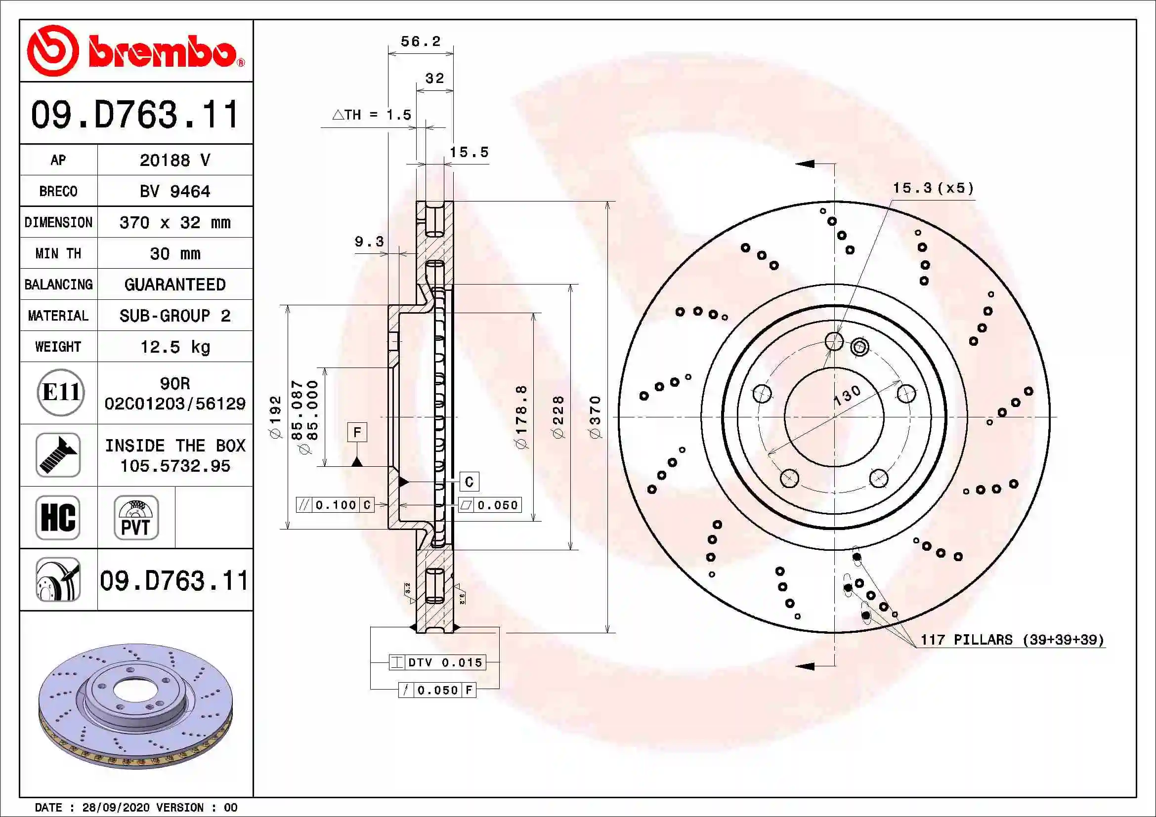 09D76311 Brembo