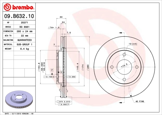 09B63210 Brembo