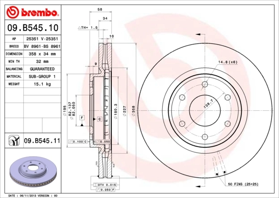 Comprar Disco de freno delantero Nissan Patrol  Y62 a bajo precio