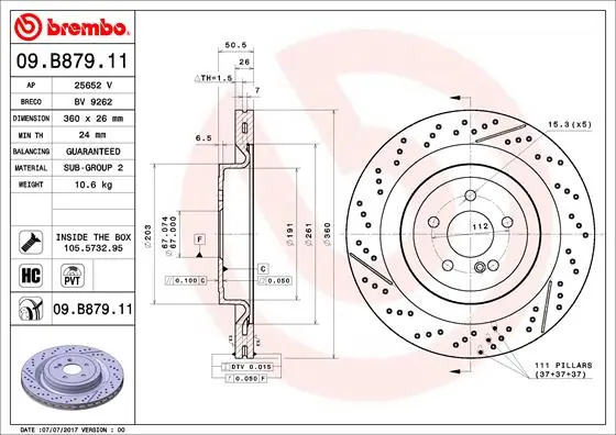 09B87911 Brembo