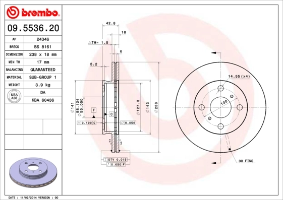 09553620 Brembo
