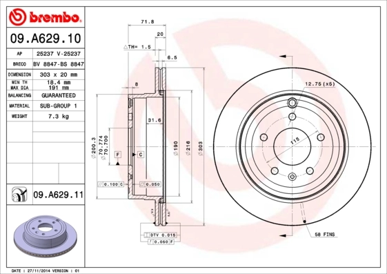 09A62910 Brembo